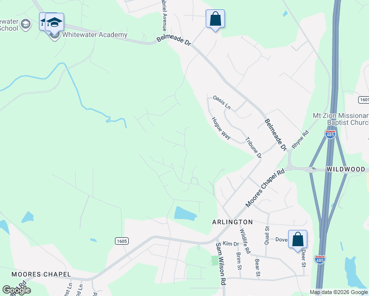 map of restaurants, bars, coffee shops, grocery stores, and more near 10464 Moores Chapel Road in Charlotte