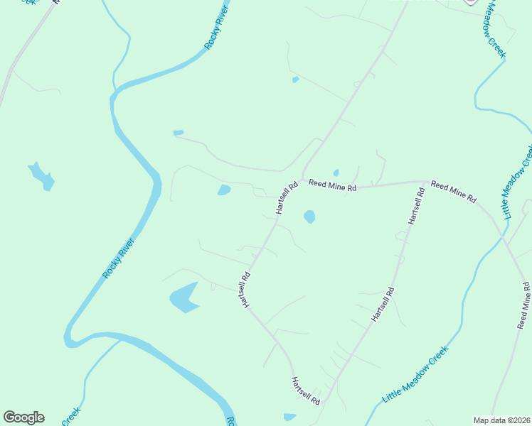 map of restaurants, bars, coffee shops, grocery stores, and more near 10270 Hartsell Road in Midland