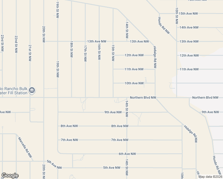 map of restaurants, bars, coffee shops, grocery stores, and more near 1009 15th Street Northwest in Rio Rancho