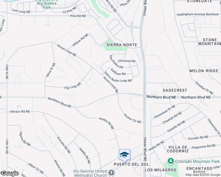 map of restaurants, bars, coffee shops, grocery stores, and more near in Rio Rancho