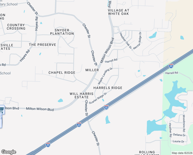 map of restaurants, bars, coffee shops, grocery stores, and more near 5476 Milton Wilson Boulevard in Arlington