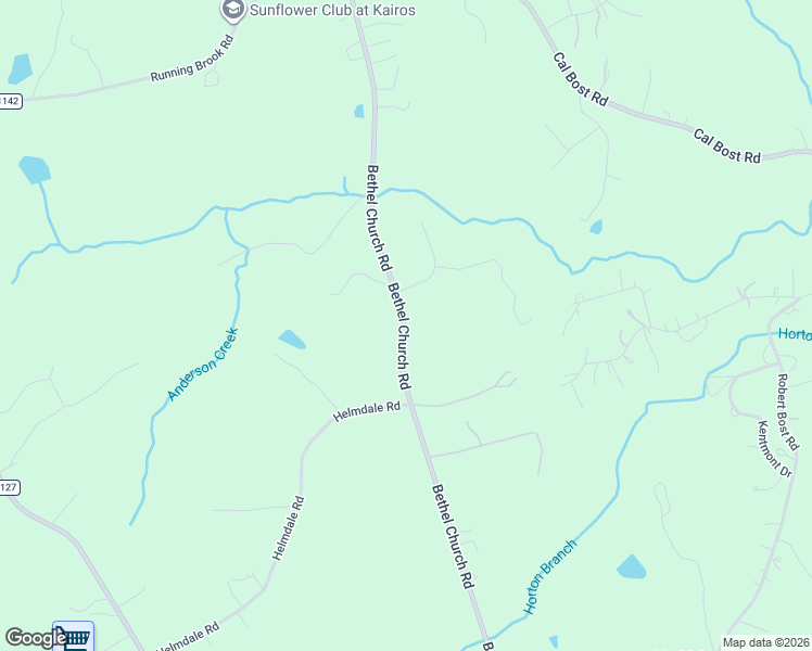 map of restaurants, bars, coffee shops, grocery stores, and more near 10211 Bethel Church Road in Midland