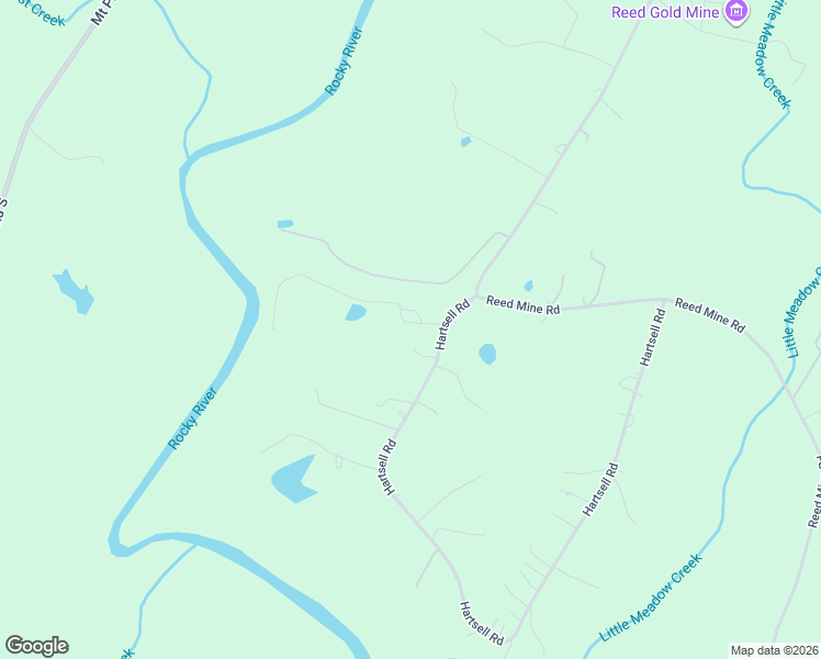 map of restaurants, bars, coffee shops, grocery stores, and more near 10270 Hartsell Road in Midland