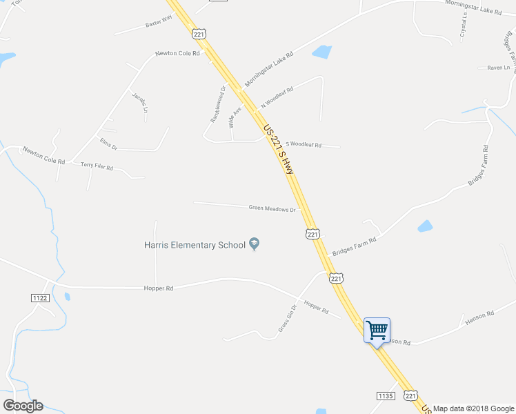 map of restaurants, bars, coffee shops, grocery stores, and more near 160 Green Meadows Dr in Forest City