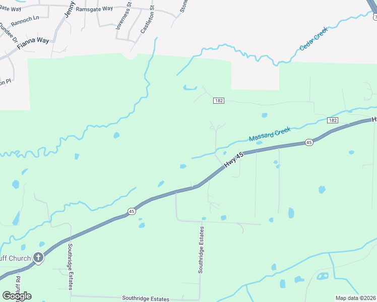 map of restaurants, bars, coffee shops, grocery stores, and more near 3703 State Highway 45 in Fort Smith