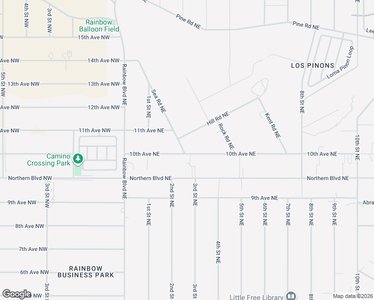 map of restaurants, bars, coffee shops, grocery stores, and more near 1100 Sea Road Northeast in Rio Rancho
