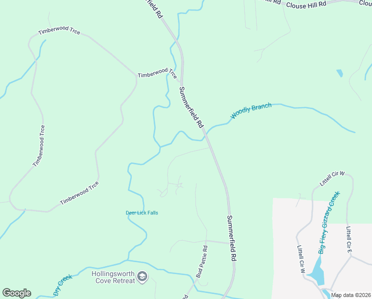 map of restaurants, bars, coffee shops, grocery stores, and more near 1867 Summerfield Road in Monteagle