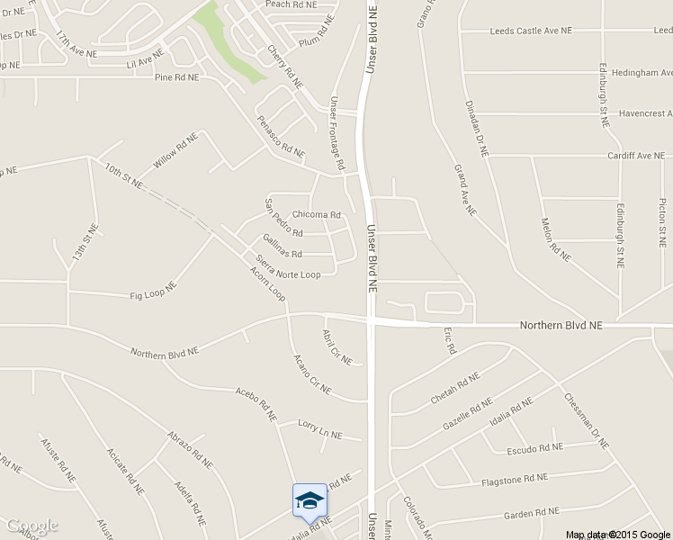 map of restaurants, bars, coffee shops, grocery stores, and more near 1924 Sierra Norte Loop in Rio Rancho
