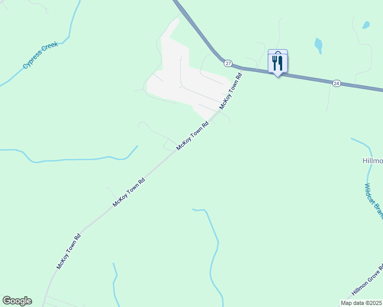 map of restaurants, bars, coffee shops, grocery stores, and more near 469 McKoy Town Road in Cameron