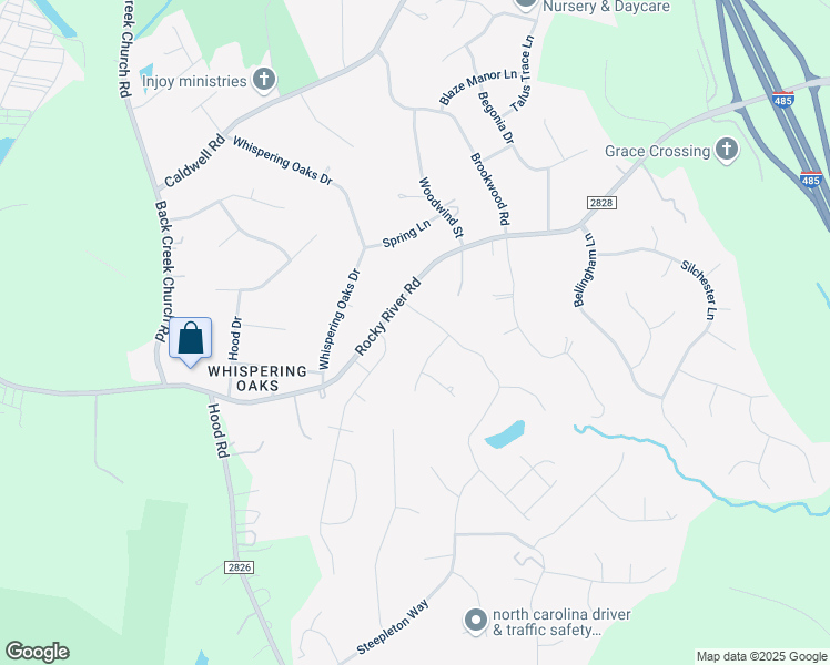 map of restaurants, bars, coffee shops, grocery stores, and more near 4125 Coleman Drive in Charlotte