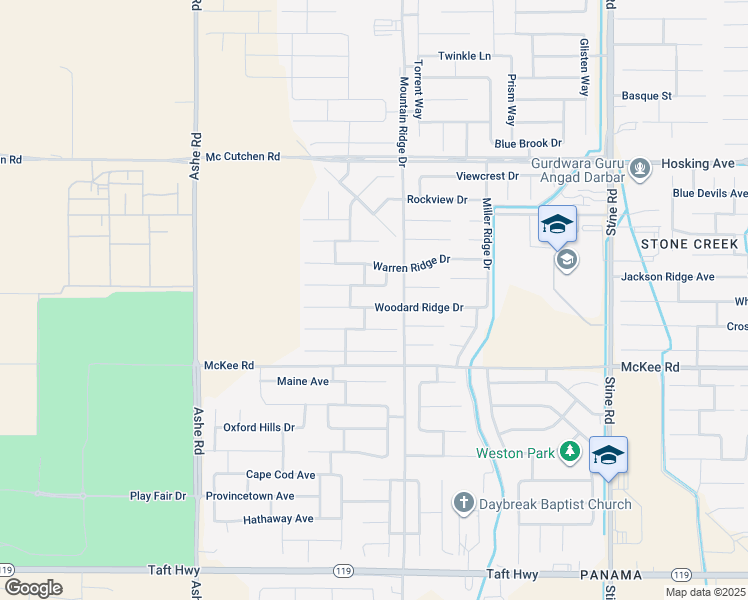 map of restaurants, bars, coffee shops, grocery stores, and more near 5805 Turquoise Ridge Drive in Bakersfield