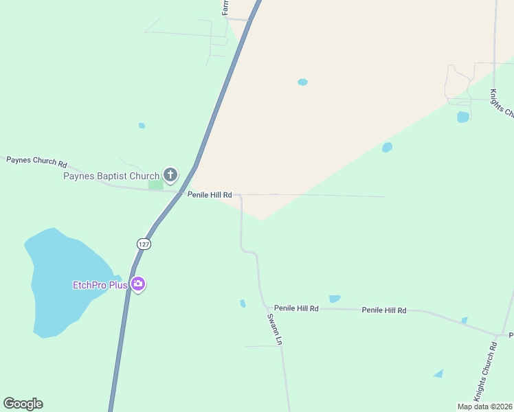 map of restaurants, bars, coffee shops, grocery stores, and more near 3760 Penile Hill Road in Decherd