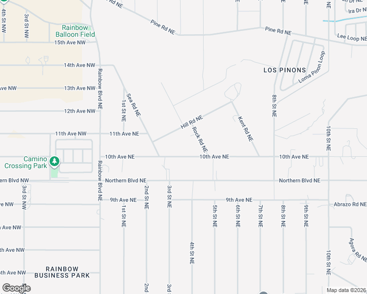 map of restaurants, bars, coffee shops, grocery stores, and more near 311 10th Avenue Northeast in Rio Rancho