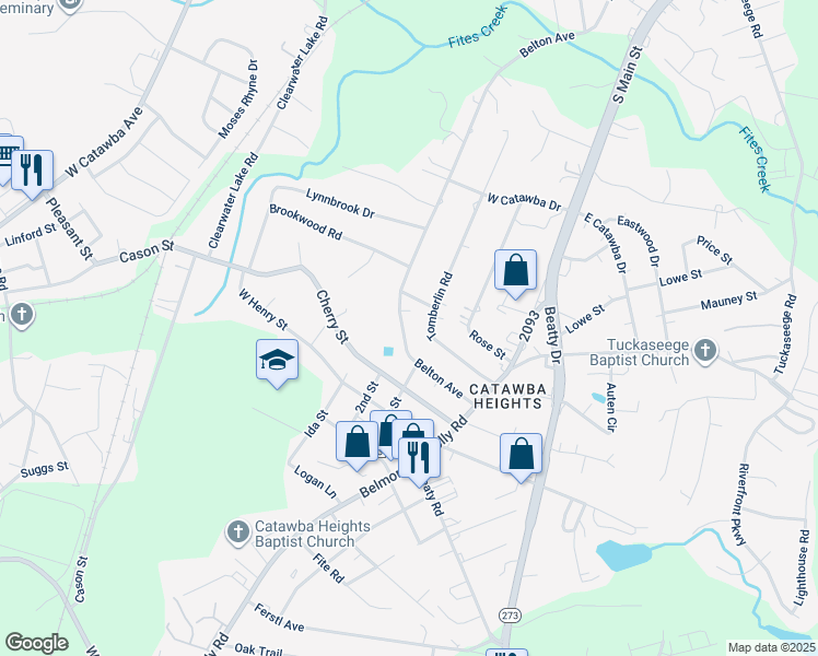 map of restaurants, bars, coffee shops, grocery stores, and more near 208 Belton Avenue in Mount Holly