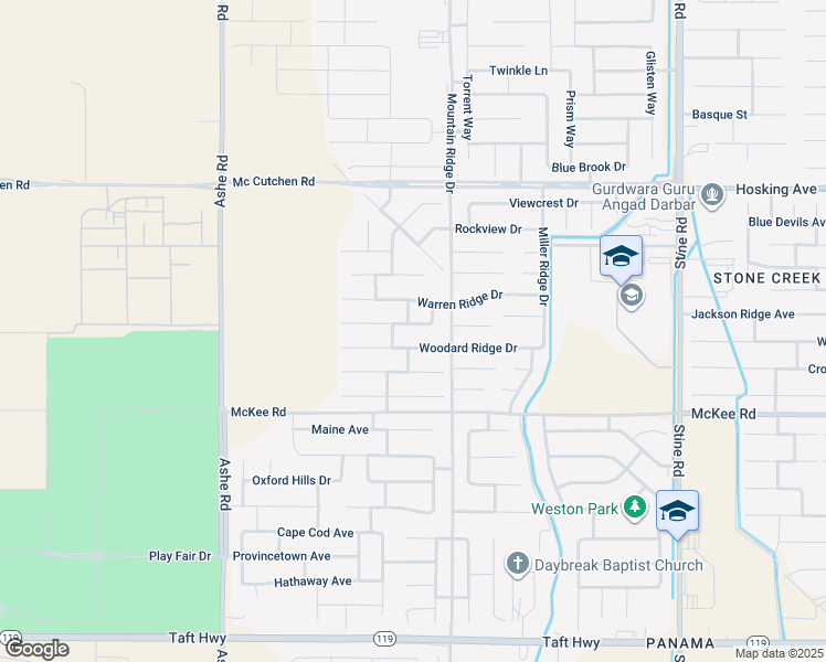map of restaurants, bars, coffee shops, grocery stores, and more near 5805 Turquoise Ridge Drive in Bakersfield