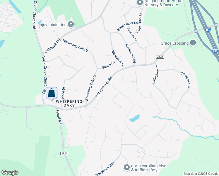 map of restaurants, bars, coffee shops, grocery stores, and more near 4125 Coleman Drive in Charlotte