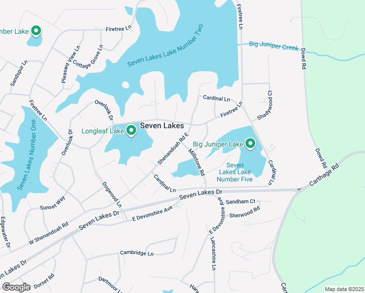map of restaurants, bars, coffee shops, grocery stores, and more near 136 East Shenandoah Road in West End