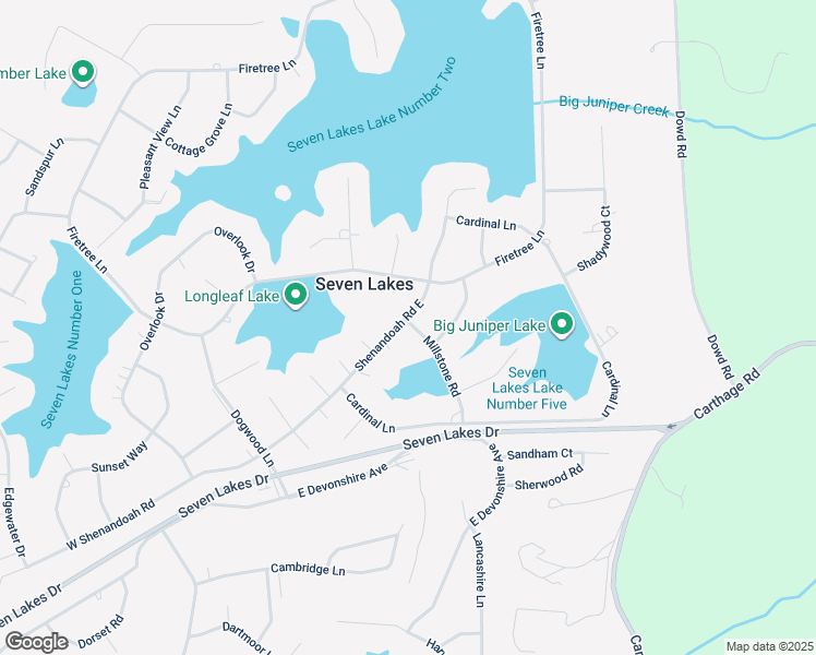 map of restaurants, bars, coffee shops, grocery stores, and more near 136 East Shenandoah Road in West End