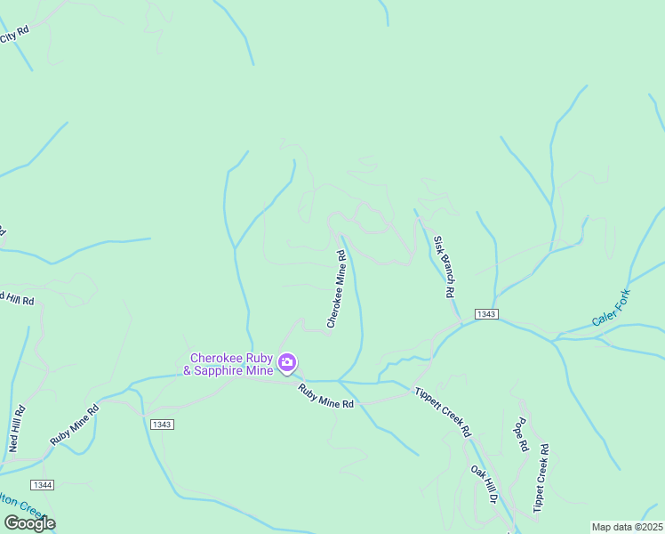 map of restaurants, bars, coffee shops, grocery stores, and more near Cherokee Mine Road in Franklin