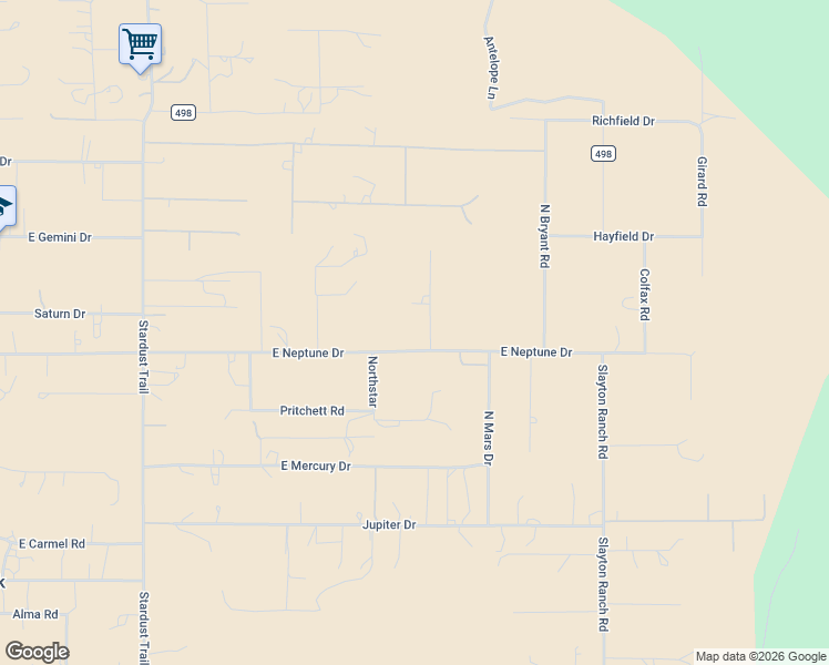 map of restaurants, bars, coffee shops, grocery stores, and more near 9534 Thoreau Road in Flagstaff