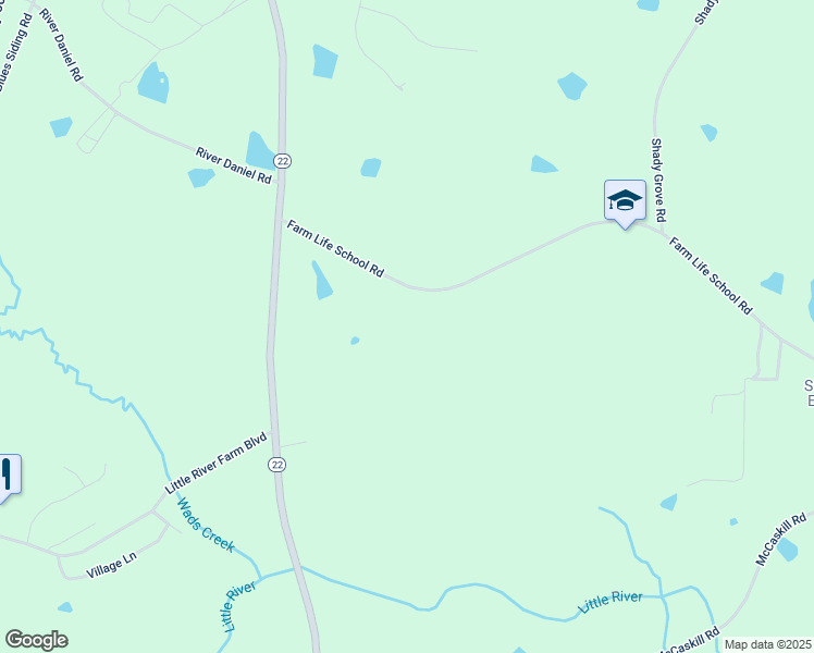 map of restaurants, bars, coffee shops, grocery stores, and more near 2937 Farm Life School Road in Carthage