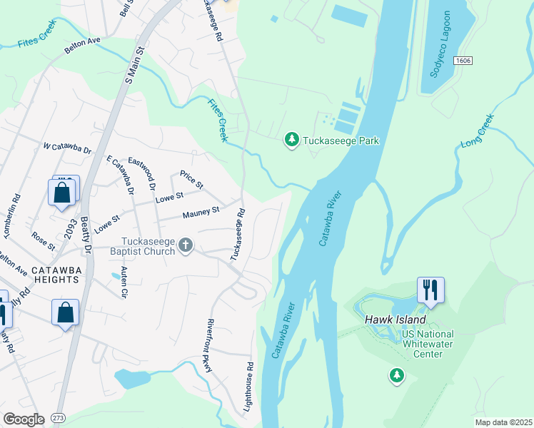 map of restaurants, bars, coffee shops, grocery stores, and more near 105 Riverfront Parkway in Mount Holly
