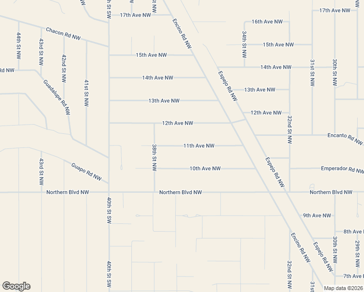 map of restaurants, bars, coffee shops, grocery stores, and more near 11th Avenue Northwest in Rio Rancho