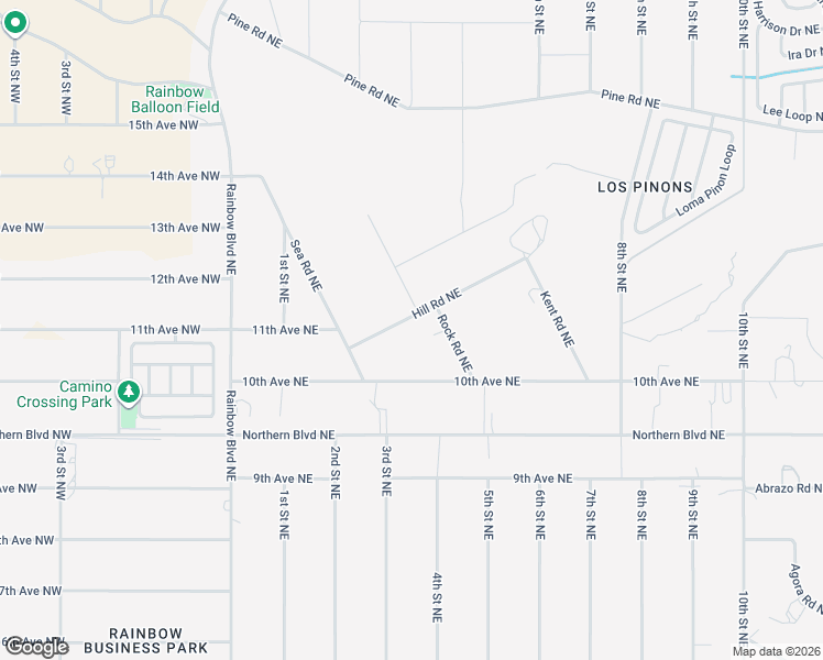 map of restaurants, bars, coffee shops, grocery stores, and more near 311 10th Avenue Northeast in Rio Rancho