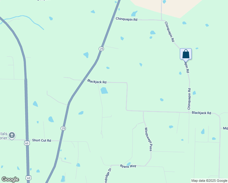 map of restaurants, bars, coffee shops, grocery stores, and more near 26 Blackjack Road in Greenbrier