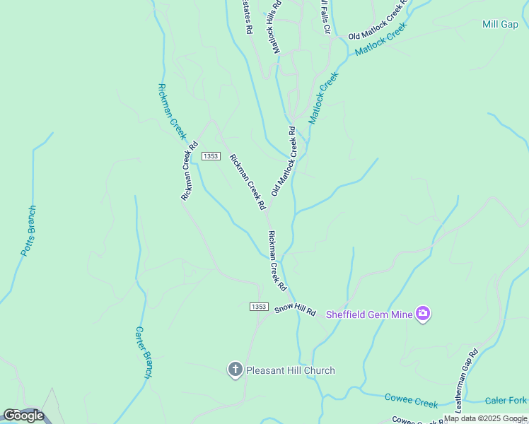 map of restaurants, bars, coffee shops, grocery stores, and more near Rickman Creek Road in Macon County