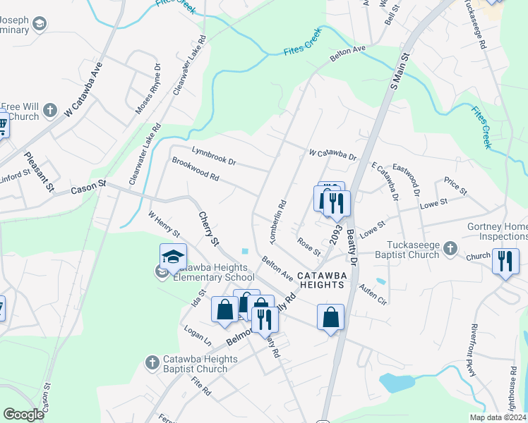map of restaurants, bars, coffee shops, grocery stores, and more near 306 Belton Avenue in Mount Holly