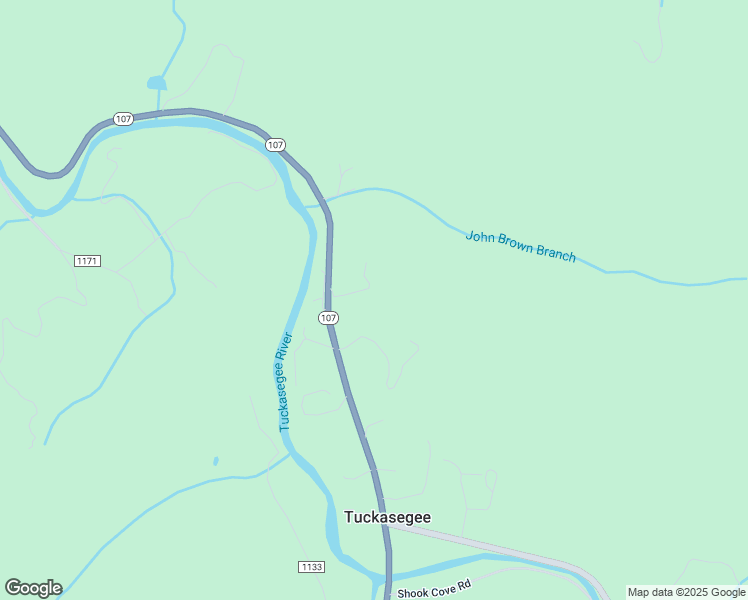 map of restaurants, bars, coffee shops, grocery stores, and more near 9509 North Carolina 107 in Tuckasegee