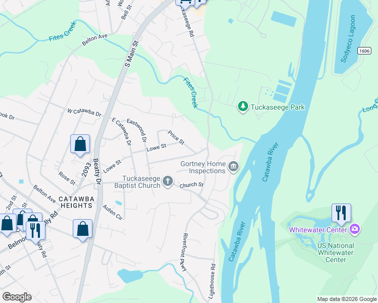map of restaurants, bars, coffee shops, grocery stores, and more near 104 Price Street in Mount Holly