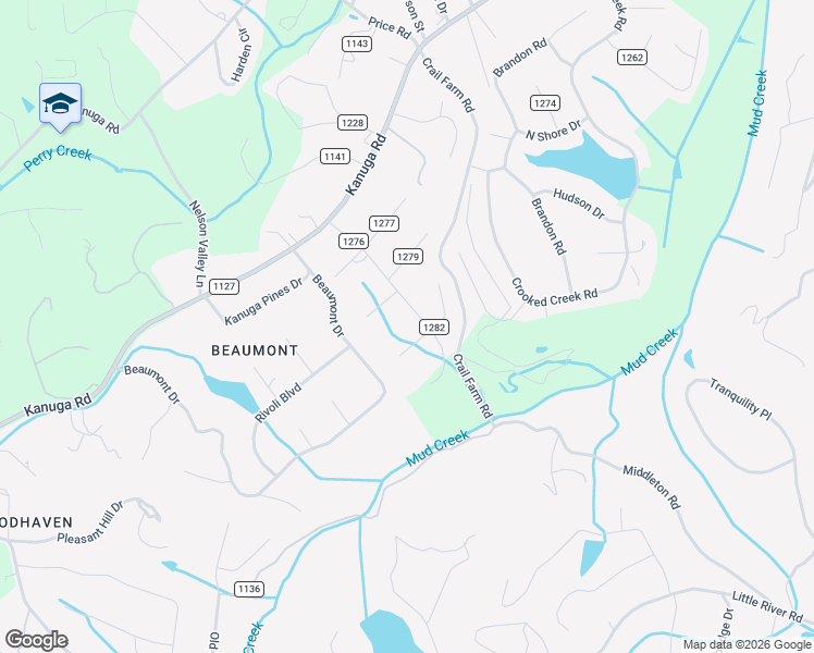map of restaurants, bars, coffee shops, grocery stores, and more near 311 London Road in Hendersonville