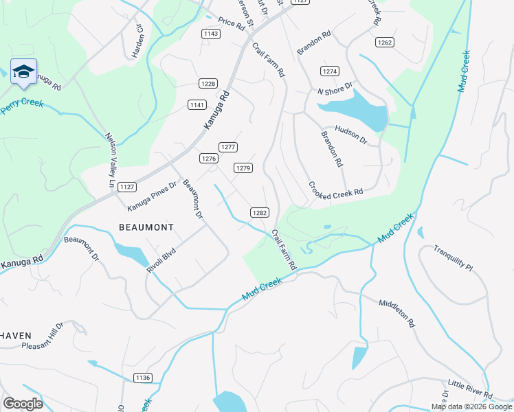map of restaurants, bars, coffee shops, grocery stores, and more near 311 London Road in Hendersonville