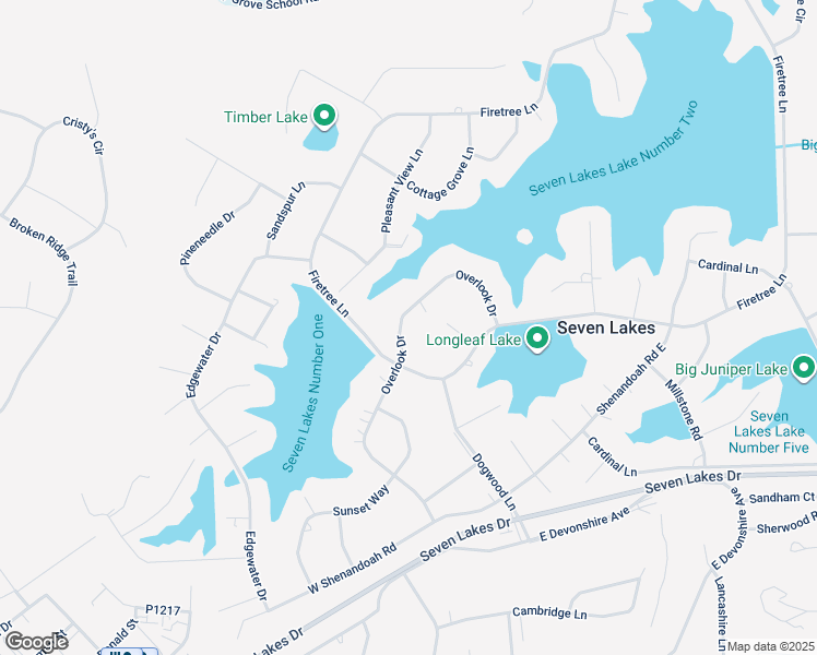map of restaurants, bars, coffee shops, grocery stores, and more near 129 Overlook Drive in West End