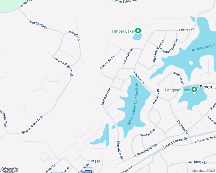 map of restaurants, bars, coffee shops, grocery stores, and more near 122 Edgewater Place in Pinehurst