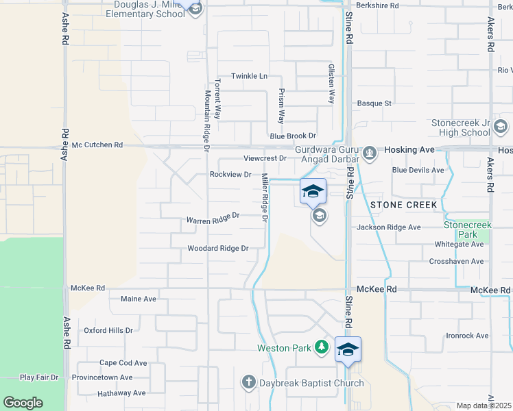 map of restaurants, bars, coffee shops, grocery stores, and more near 5409 Tejon Ridge Court in Bakersfield