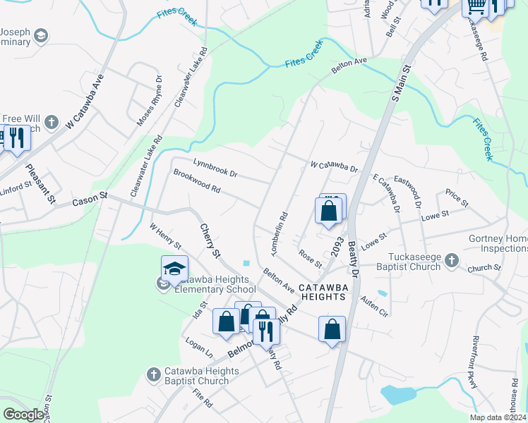 map of restaurants, bars, coffee shops, grocery stores, and more near 306 Belton Avenue in Mount Holly