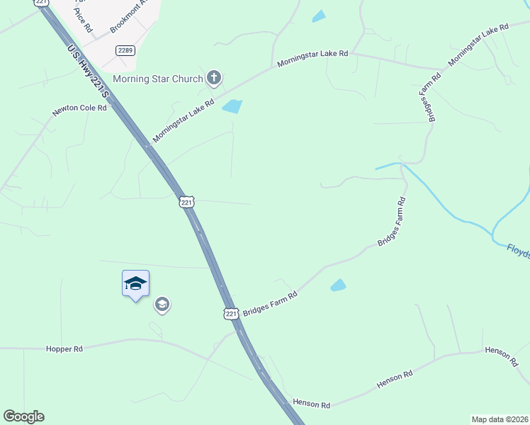 map of restaurants, bars, coffee shops, grocery stores, and more near 226 South Woodleaf Road in Forest City