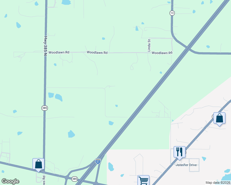 map of restaurants, bars, coffee shops, grocery stores, and more near 115 Johnny Hubach Road in Judsonia