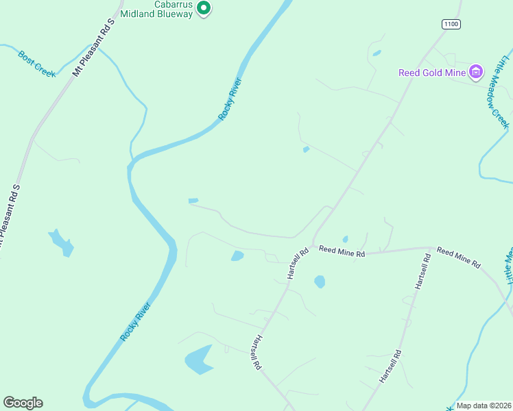 map of restaurants, bars, coffee shops, grocery stores, and more near 10130 Reed Mine Road in Midland