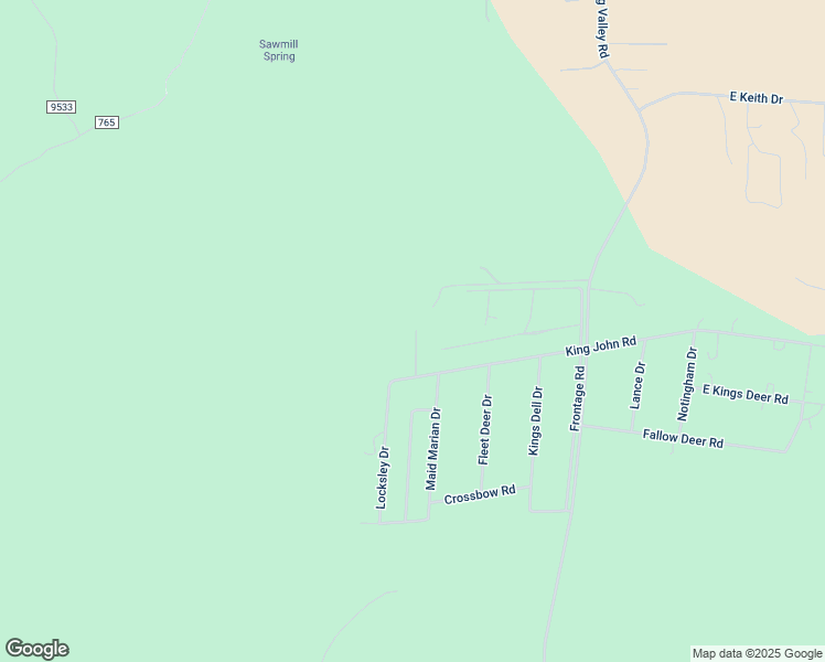 map of restaurants, bars, coffee shops, grocery stores, and more near 12620 East Lillie J Ranch Road in Parks