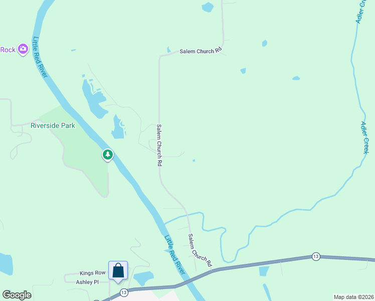 map of restaurants, bars, coffee shops, grocery stores, and more near 238 Salem Church Road in Judsonia