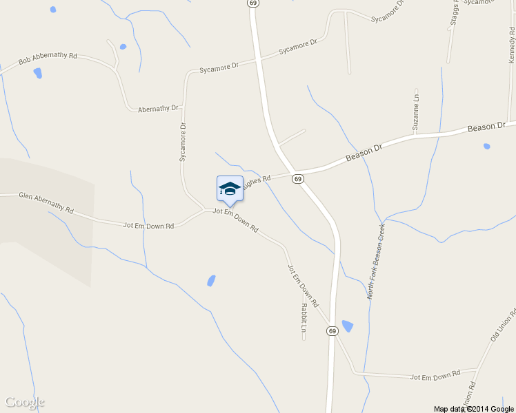 map of restaurants, bars, coffee shops, grocery stores, and more near 1120 Jot Em Down Road in Morris Chapel