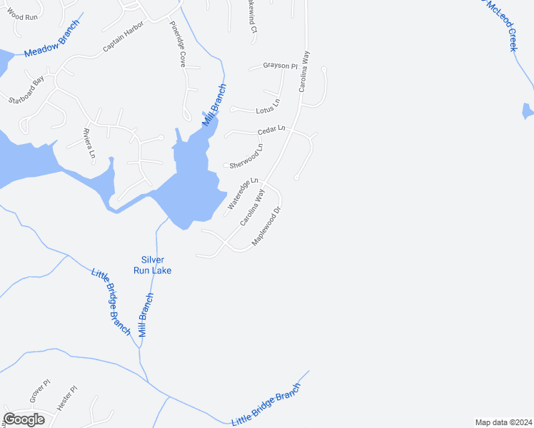 map of restaurants, bars, coffee shops, grocery stores, and more near 160 Maplewood Drive in Sanford