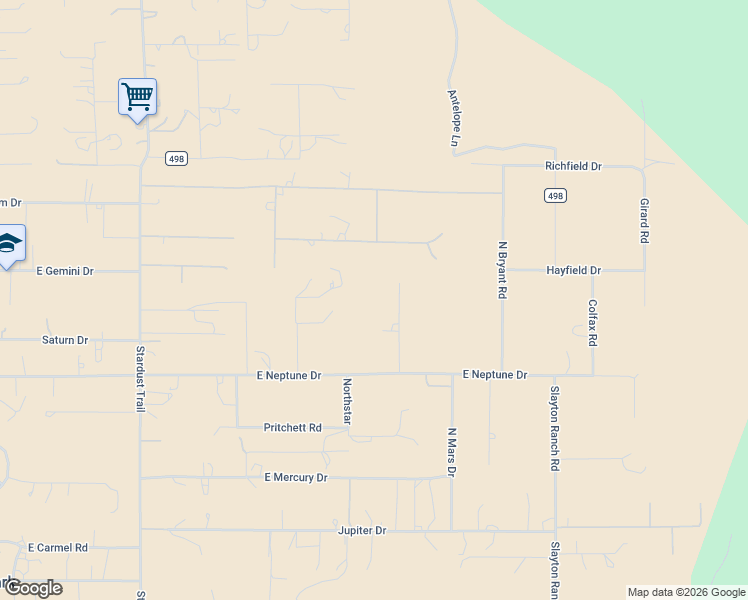 map of restaurants, bars, coffee shops, grocery stores, and more near 9694 Thoreau Road in Flagstaff