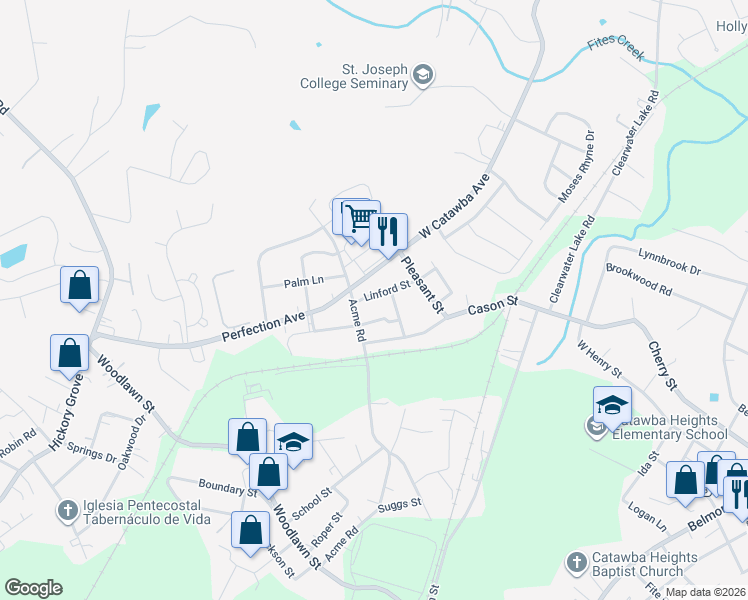 map of restaurants, bars, coffee shops, grocery stores, and more near 42 Linford Street in Belmont