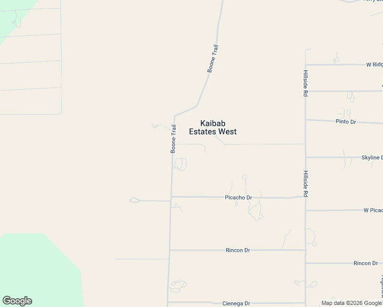 map of restaurants, bars, coffee shops, grocery stores, and more near 3851 Boone Trail in Williams