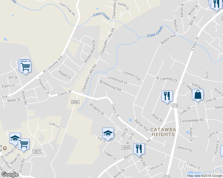 map of restaurants, bars, coffee shops, grocery stores, and more near 212 Brookwood Road in Belmont